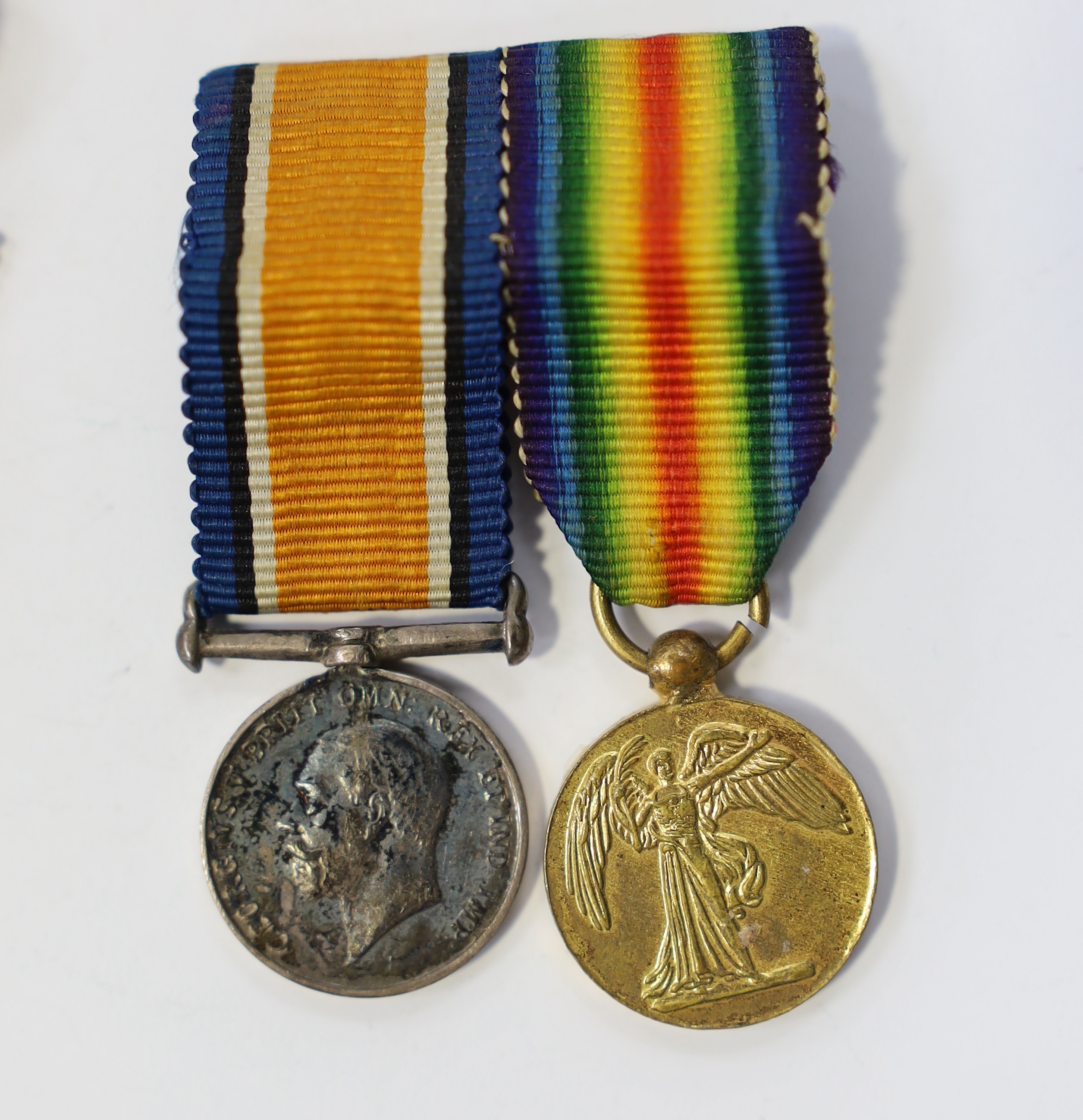 A WW1 pair oddly named for 'Maj Gen A.G.Dallas. Capt D.A.G.Dallas Jacob's Horse 1916-' with miniatures and a 1937 Coronation medal (5). Condition - fair